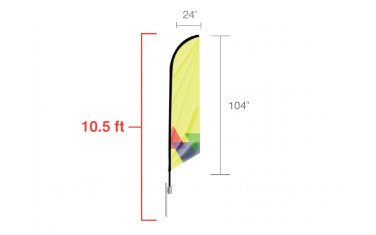 Feather Angled Flag - Medium / Double Side