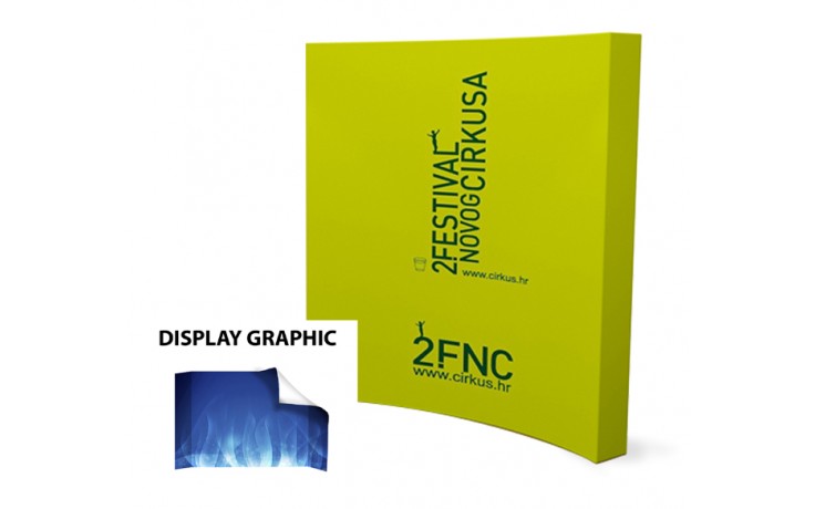 8FT Curved Pop Up Display (Graphic Only)