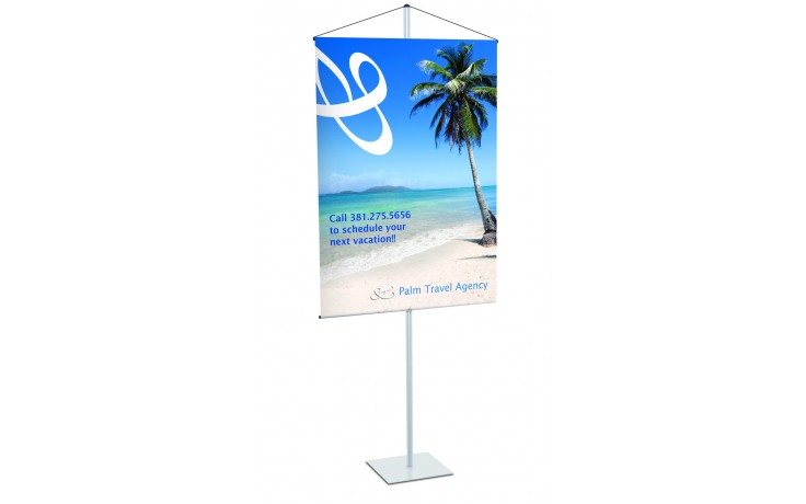 FixtureDisplays® 48 Aluminum Budget Banner Hanger and Poster Display 101706