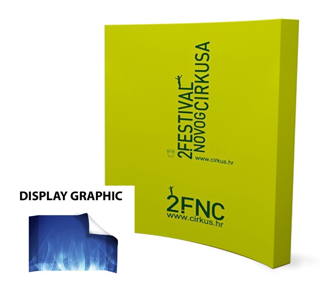 8FT Curved Pop Up Display (Graphic Only)