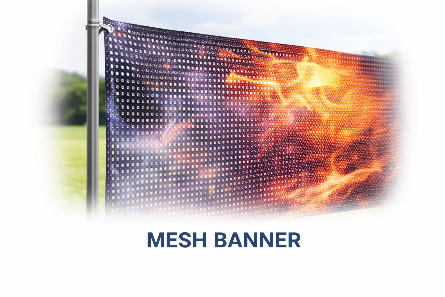 Mesh Banner - 9oz. (Strip Mesh)